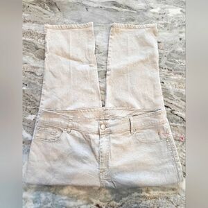Chico's Platinum Crop Jeans Beige Denim Size 1.5 (US 10/12) Stretch Comfort Fit